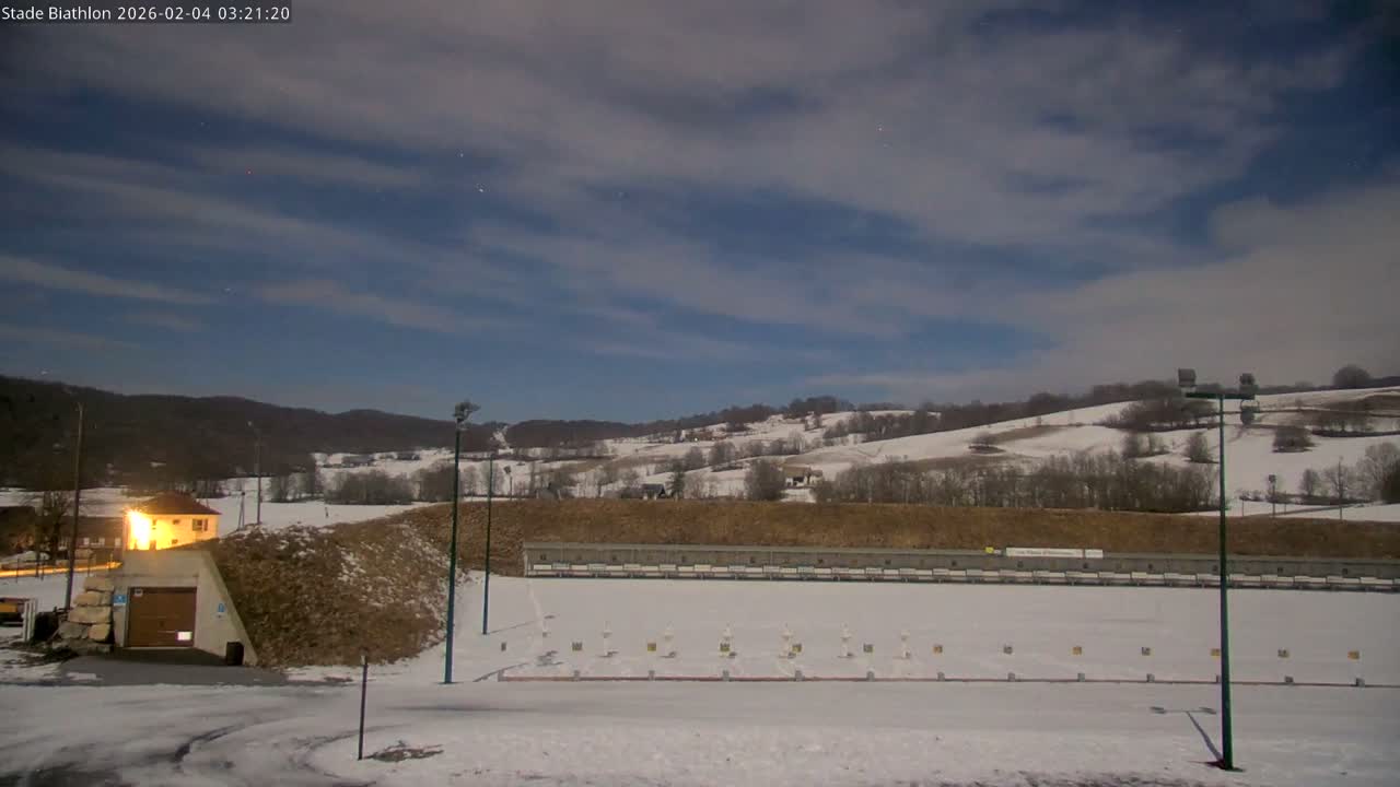Haut-Valromey, Plateau de Retord, Stade de Biathlon Des Plans d'Hotonnes (Plans d'Hotonnes Biathlon Stadium) Live Cam - Belley, Ain, Auvergne-Rhône-Alpes, France
