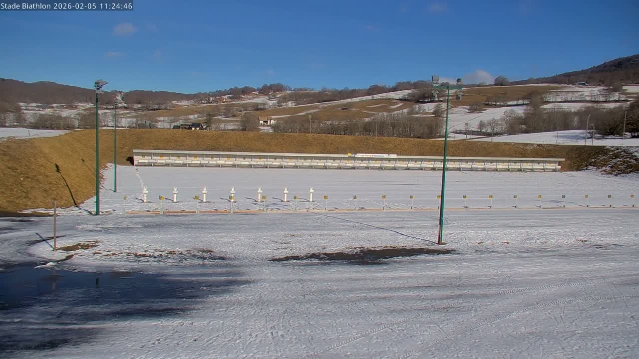 Haut-Valromey, Plateau de Retord, Stade de Biathlon Des Plans d'Hotonnes (Plans d'Hotonnes Biathlon Stadium) Live Cam - Belley, Ain, Auvergne-Rhône-Alpes, France