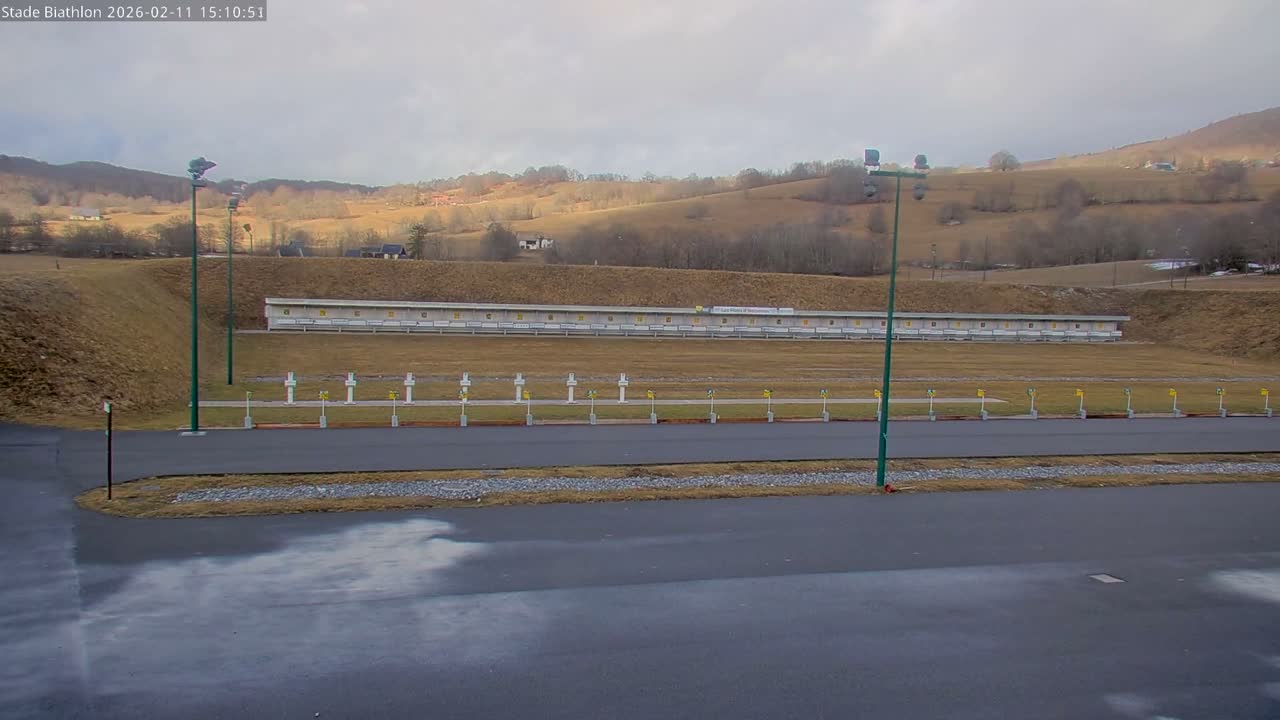 Haut-Valromey, Plateau de Retord, Stade de Biathlon Des Plans d'Hotonnes (Plans d'Hotonnes Biathlon Stadium) Live Cam - Belley, Ain, Auvergne-Rhône-Alpes, France