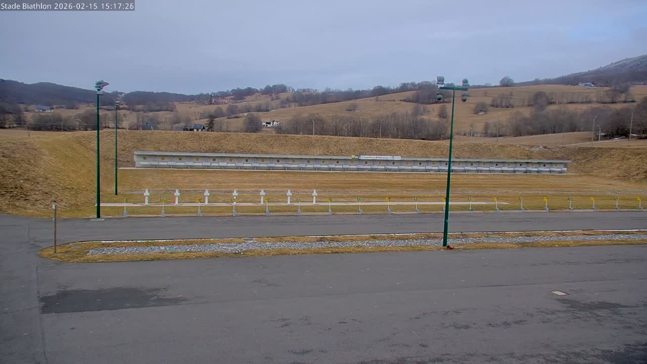 Haut-Valromey, Plateau de Retord, Stade de Biathlon Des Plans d'Hotonnes (Plans d'Hotonnes Biathlon Stadium) Live Cam - Belley, Ain, Auvergne-Rhône-Alpes, France