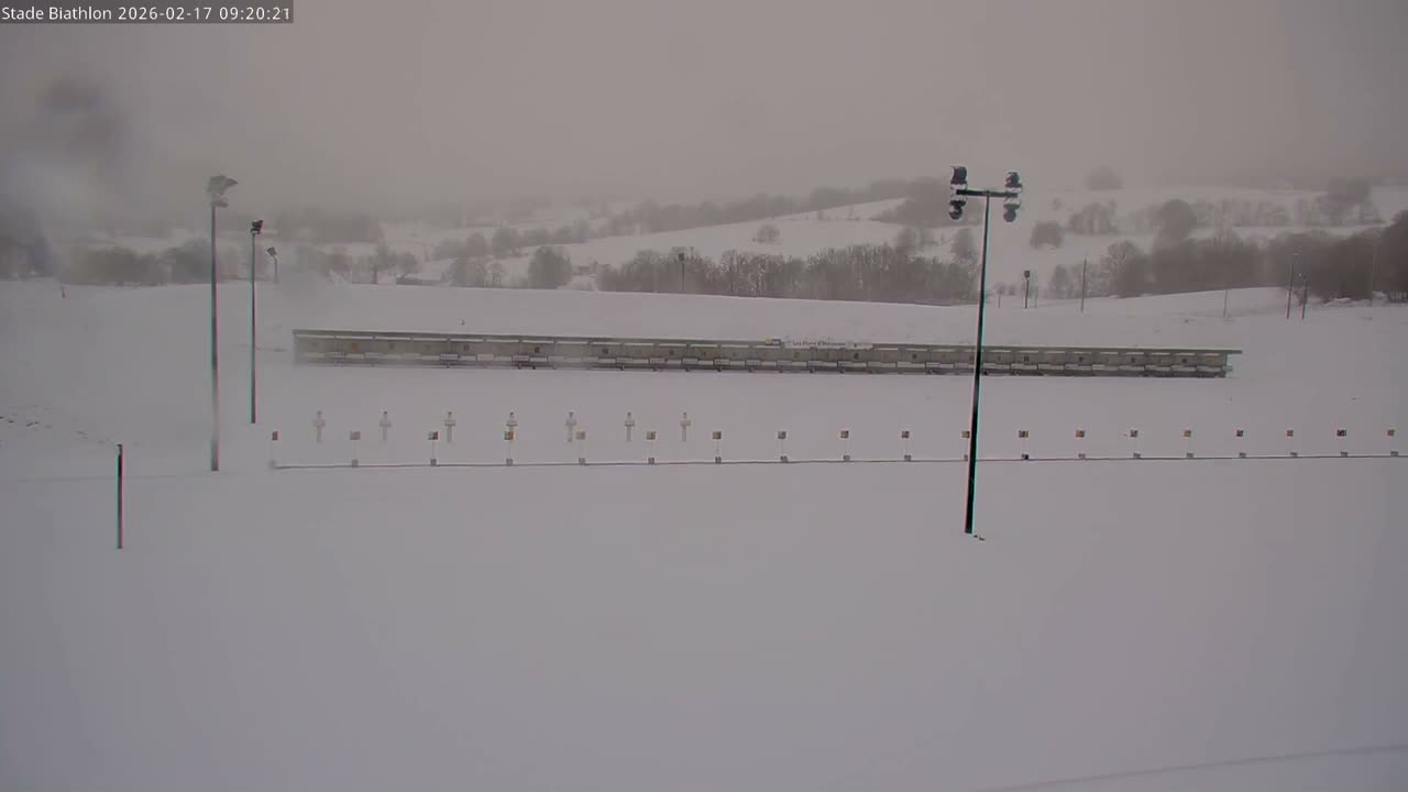 Haut-Valromey, Plateau de Retord, Stade de Biathlon Des Plans d'Hotonnes (Plans d'Hotonnes Biathlon Stadium) Live Cam - Belley, Ain, Auvergne-Rhône-Alpes, France