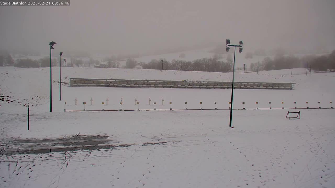Haut-Valromey, Plateau de Retord, Stade de Biathlon Des Plans d'Hotonnes (Plans d'Hotonnes Biathlon Stadium) Live Cam - Belley, Ain, Auvergne-Rhône-Alpes, France