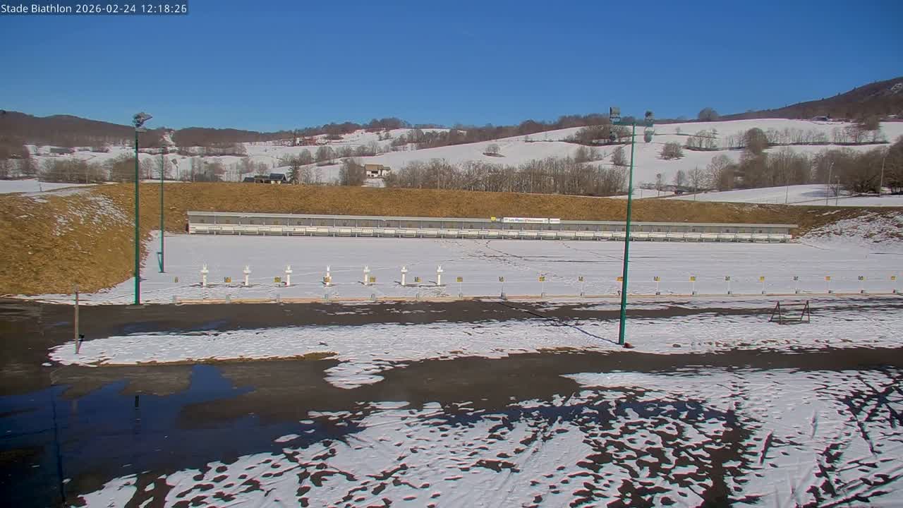 Haut-Valromey, Plateau de Retord, Stade de Biathlon Des Plans d'Hotonnes (Plans d'Hotonnes Biathlon Stadium) Live Cam - Belley, Ain, Auvergne-Rhône-Alpes, France