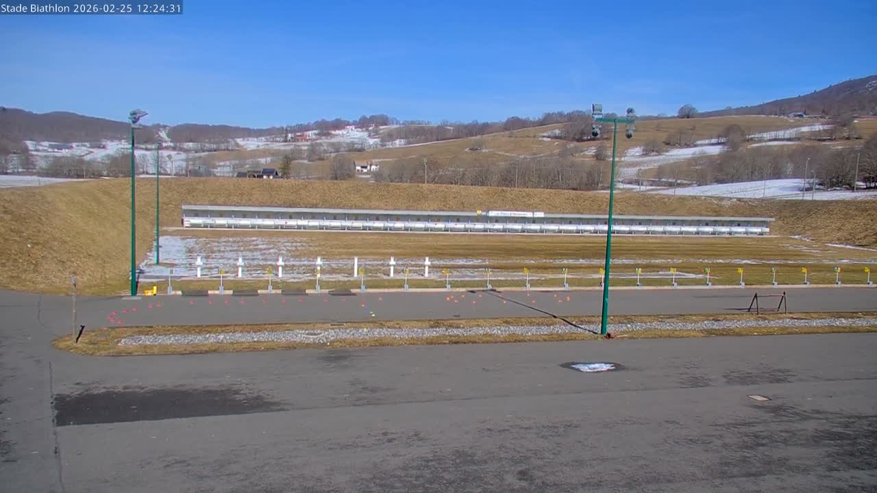 Haut-Valromey, Plateau de Retord, Stade de Biathlon Des Plans d'Hotonnes (Plans d'Hotonnes Biathlon Stadium) Live Cam - Belley, Ain, Auvergne-Rhône-Alpes, France