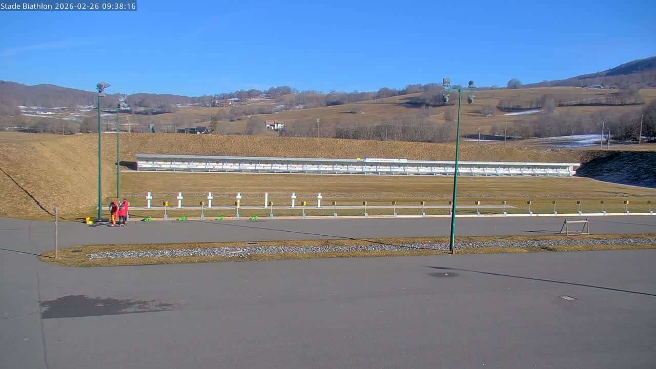 Haut-Valromey, Plateau de Retord, Stade de Biathlon Des Plans d'Hotonnes (Plans d'Hotonnes Biathlon Stadium) Live Cam - Belley, Ain, Auvergne-Rhône-Alpes, France