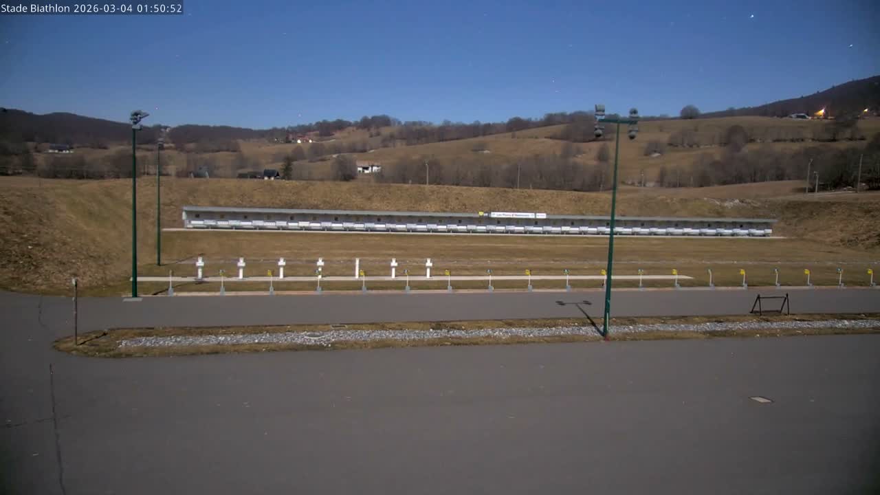 Haut-Valromey, Plateau de Retord, Stade de Biathlon Des Plans d'Hotonnes (Plans d'Hotonnes Biathlon Stadium) Live Cam - Belley, Ain, Auvergne-Rhône-Alpes, France