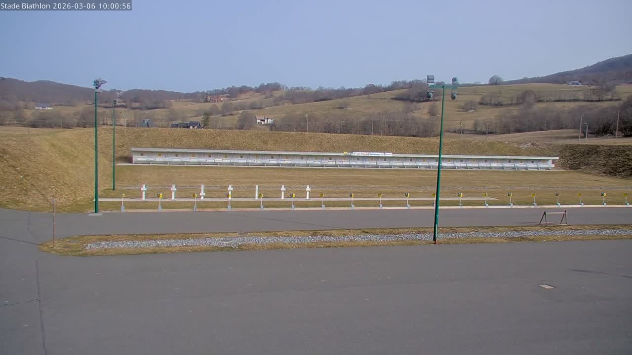 Haut-Valromey, Plateau de Retord, Stade de Biathlon Des Plans d'Hotonnes (Plans d'Hotonnes Biathlon Stadium) Live Cam - Belley, Ain, Auvergne-Rhône-Alpes, France