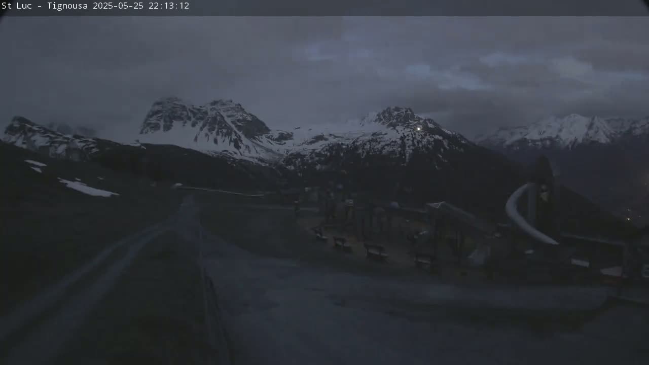 Saint Luc, Tignousa & Swiss Alps View  Live Cam - Anniviers, Sierre, Valais, Switzerland