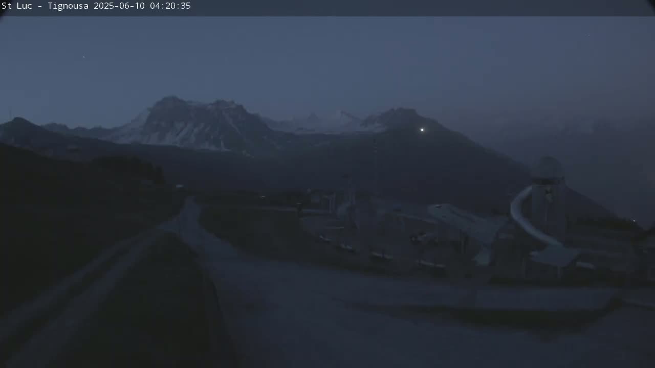 Saint Luc, Tignousa & Swiss Alps View  Live Cam - Anniviers, Sierre, Valais, Switzerland