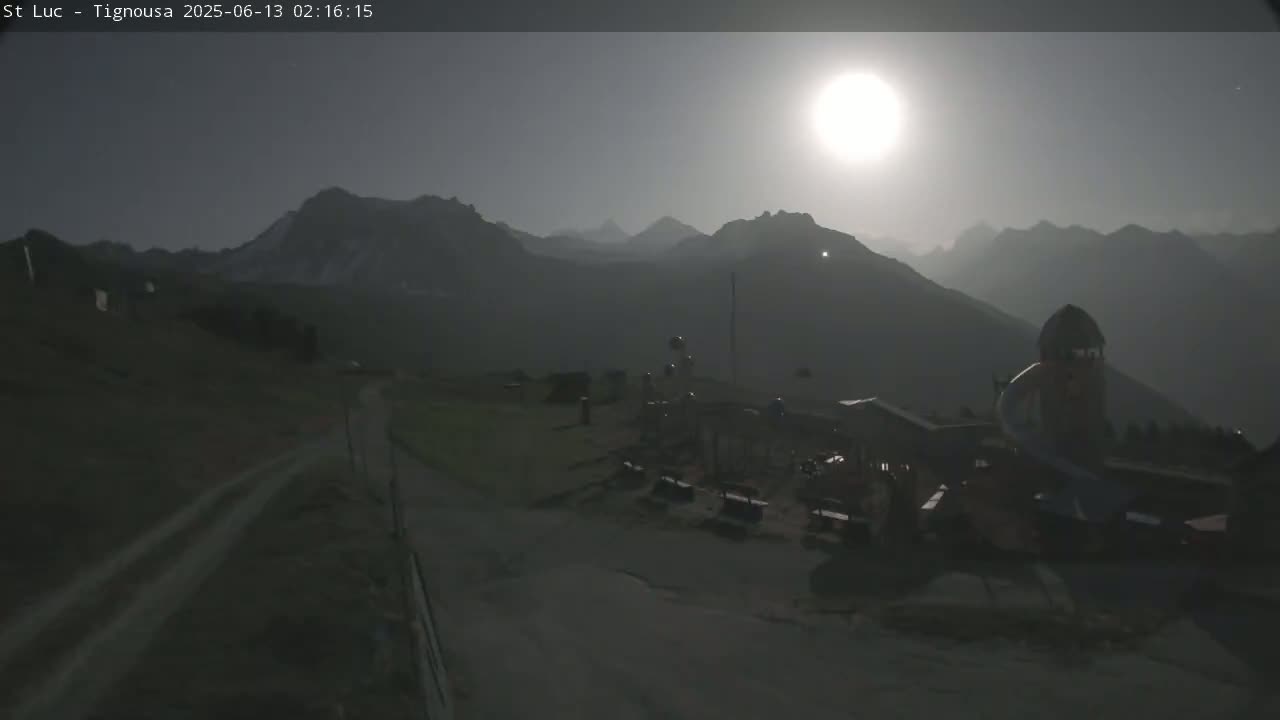 Saint Luc, Tignousa & Swiss Alps View  Live Cam - Anniviers, Sierre, Valais, Switzerland