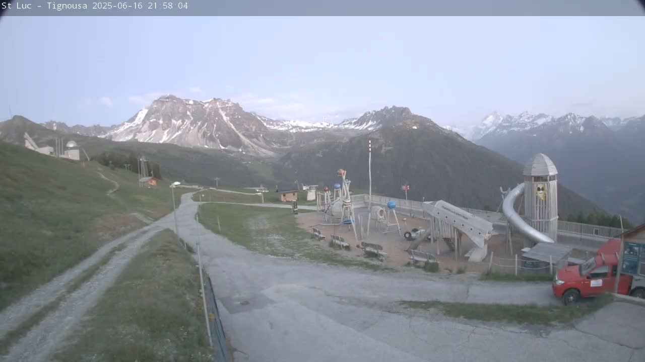 Saint Luc, Tignousa & Swiss Alps View  Live Cam - Anniviers, Sierre, Valais, Switzerland