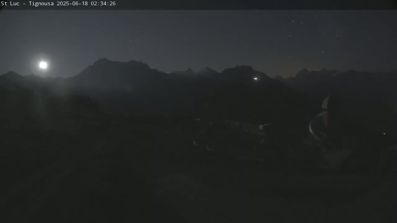 Saint Luc, Tignousa & Swiss Alps View  Live Cam - Anniviers, Sierre, Valais, Switzerland