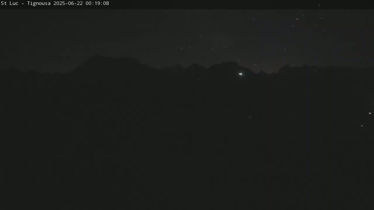 Saint Luc, Tignousa & Swiss Alps View  Live Cam - Anniviers, Sierre, Valais, Switzerland