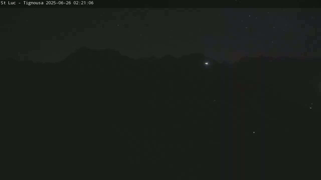 Saint Luc, Tignousa & Swiss Alps View  Live Cam - Anniviers, Sierre, Valais, Switzerland