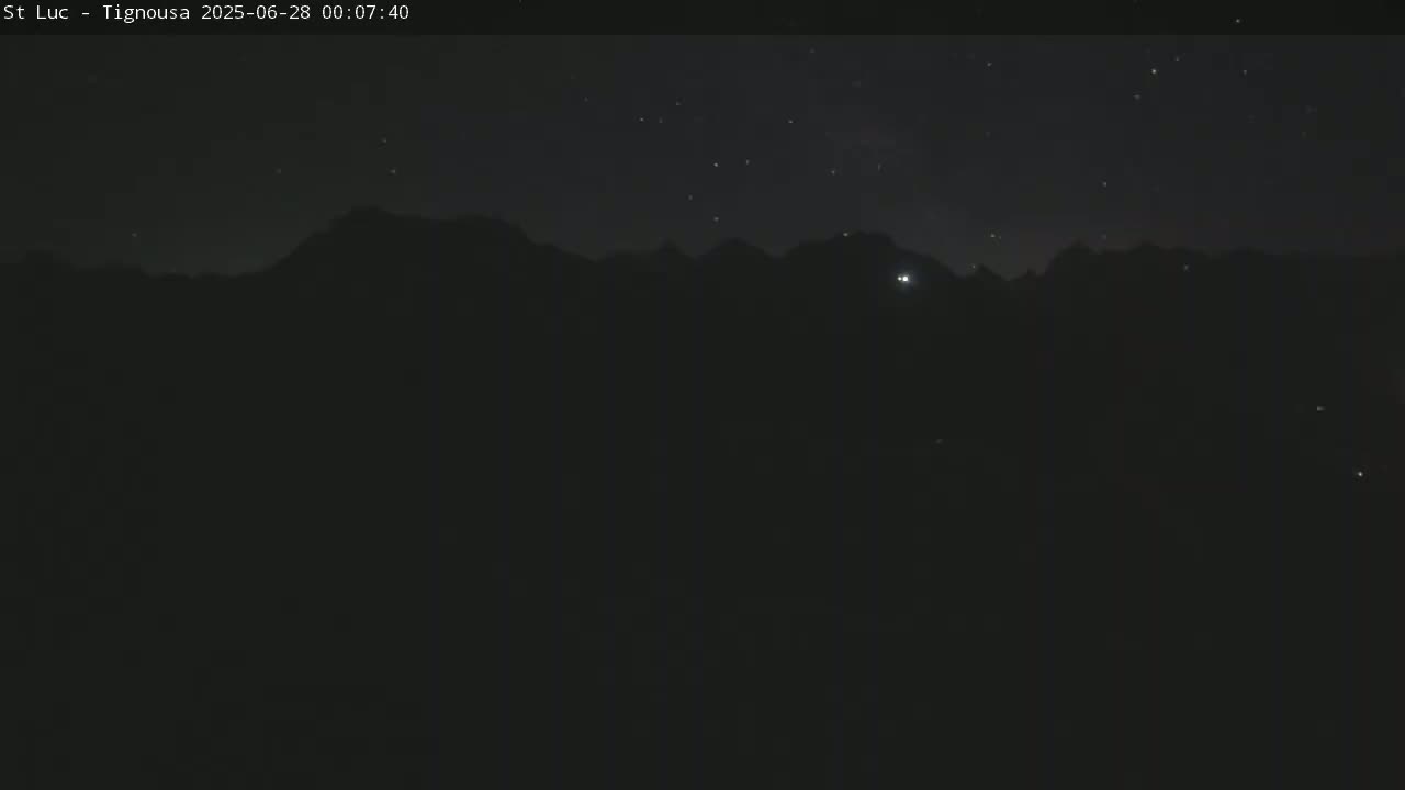 Saint Luc, Tignousa & Swiss Alps View  Live Cam - Anniviers, Sierre, Valais, Switzerland