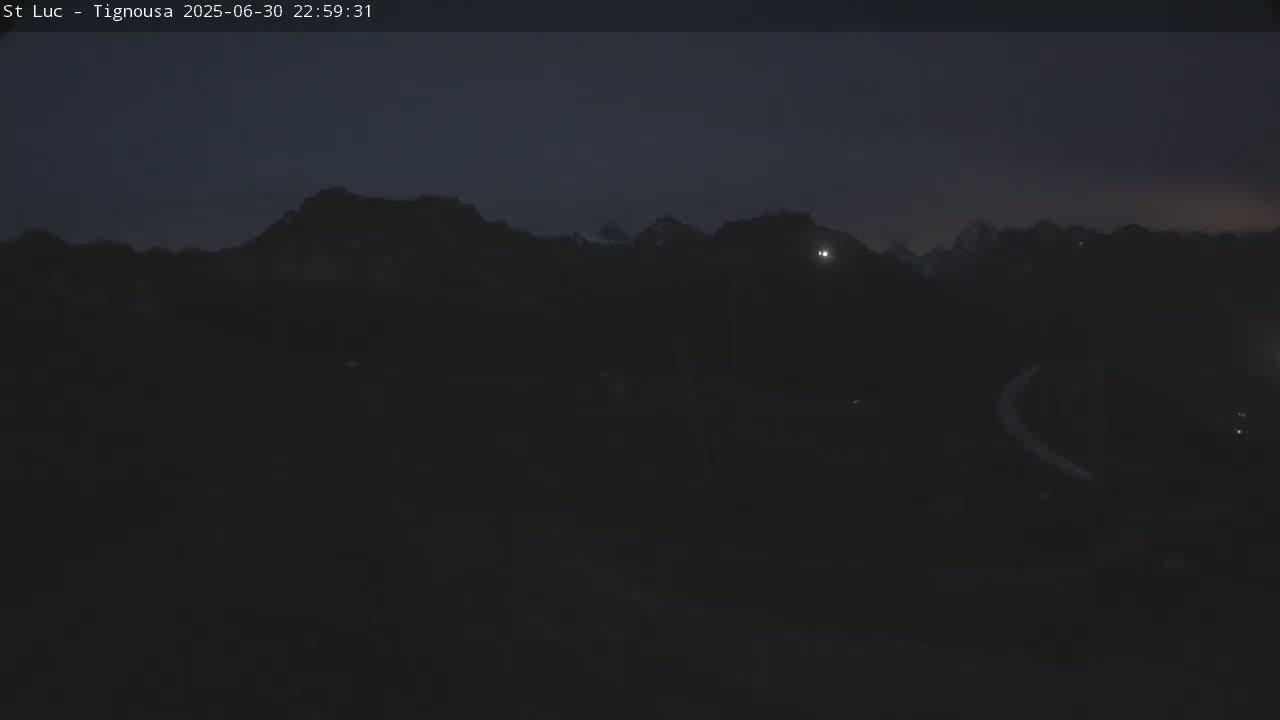 Saint Luc, Tignousa & Swiss Alps View  Live Cam - Anniviers, Sierre, Valais, Switzerland