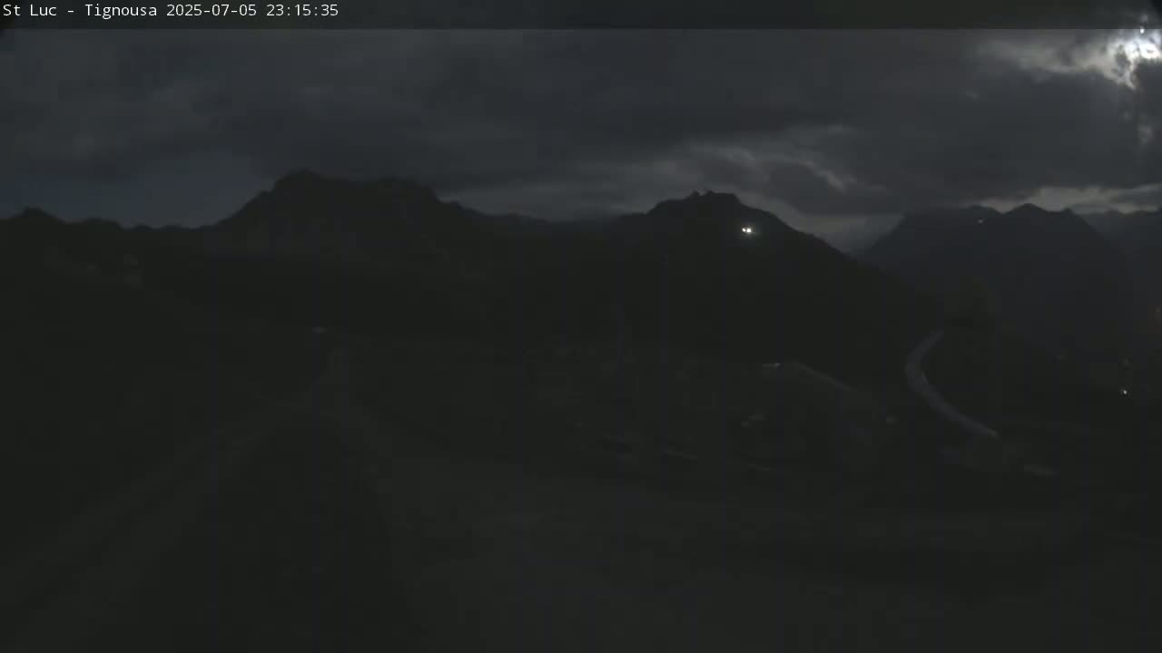 Saint Luc, Tignousa & Swiss Alps View  Live Cam - Anniviers, Sierre, Valais, Switzerland