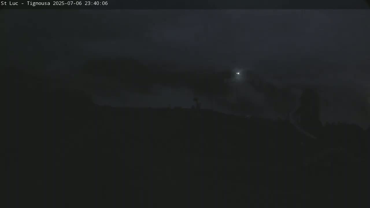 Saint Luc, Tignousa & Swiss Alps View  Live Cam - Anniviers, Sierre, Valais, Switzerland