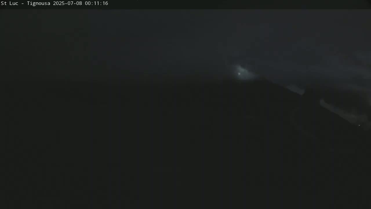 Saint Luc, Tignousa & Swiss Alps View  Live Cam - Anniviers, Sierre, Valais, Switzerland