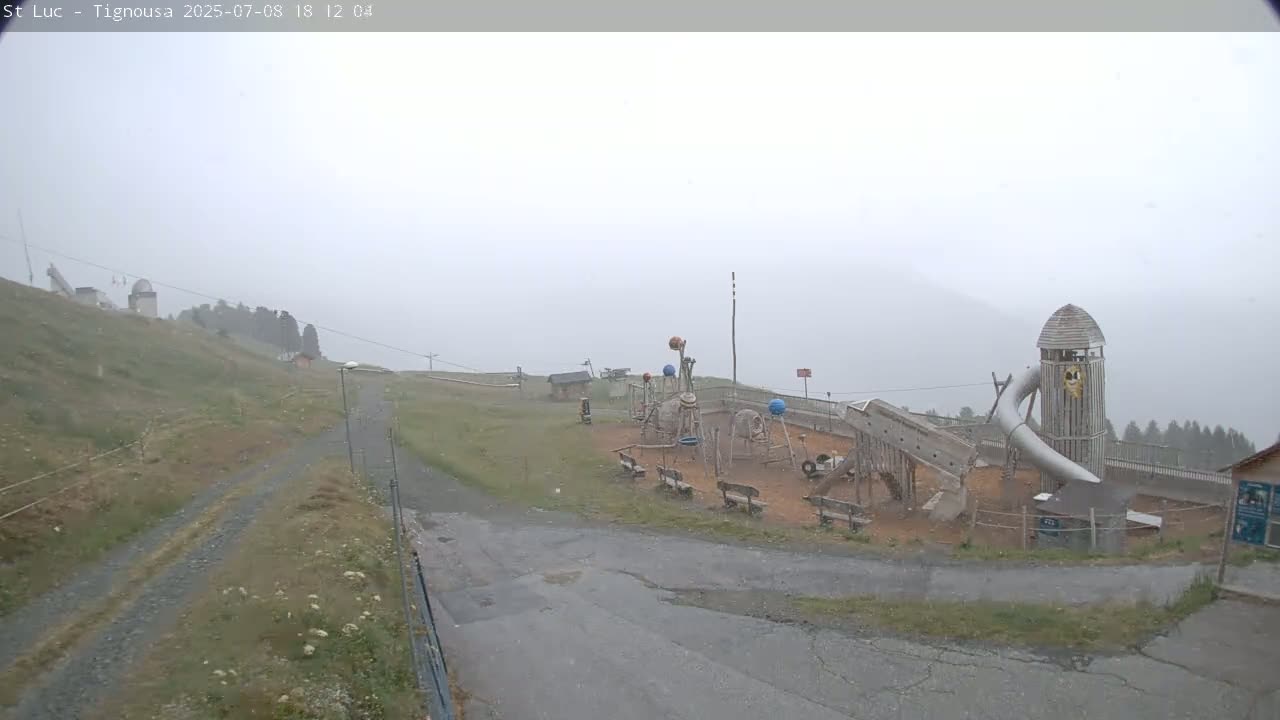 Saint Luc, Tignousa & Swiss Alps View  Live Cam - Anniviers, Sierre, Valais, Switzerland