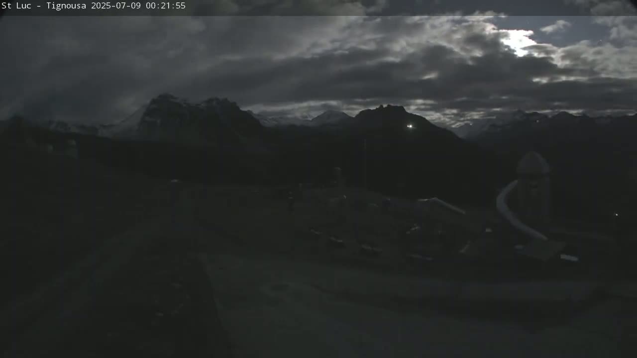 Saint Luc, Tignousa & Swiss Alps View  Live Cam - Anniviers, Sierre, Valais, Switzerland