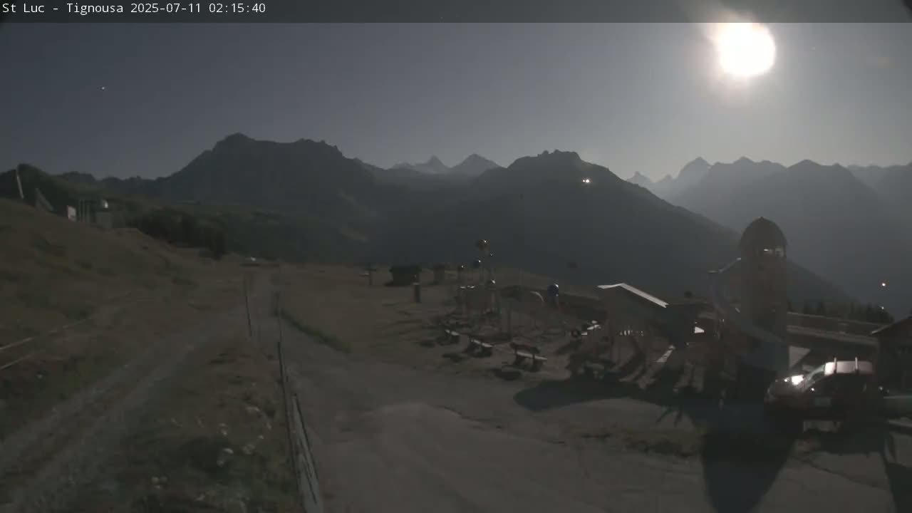 Saint Luc, Tignousa & Swiss Alps View  Live Cam - Anniviers, Sierre, Valais, Switzerland