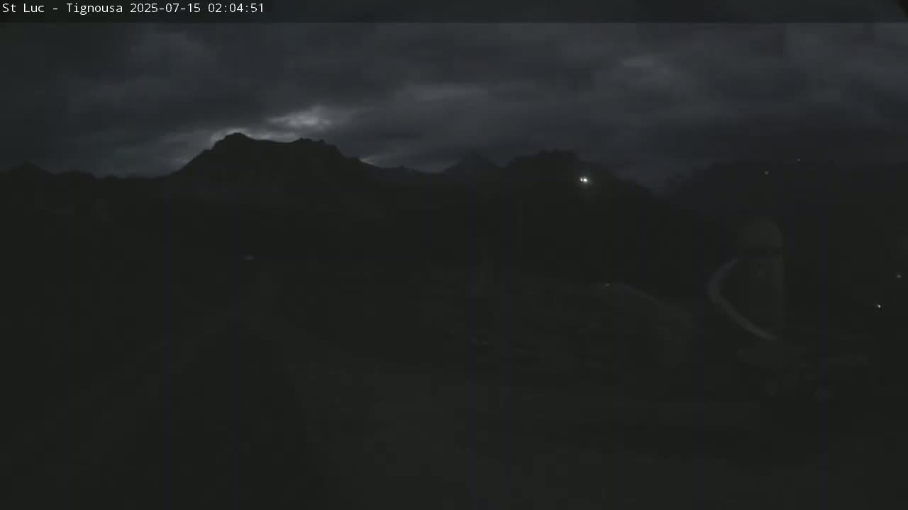 Saint Luc, Tignousa & Swiss Alps View  Live Cam - Anniviers, Sierre, Valais, Switzerland