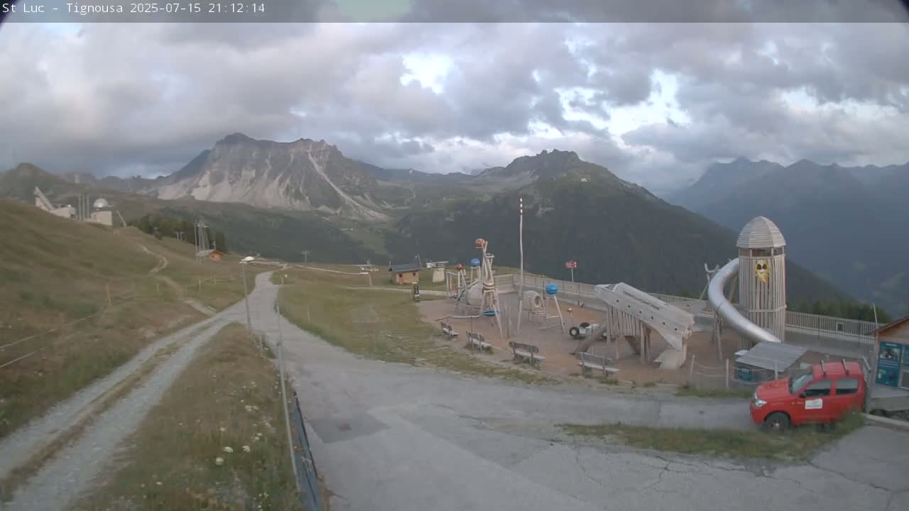 Saint Luc, Tignousa & Swiss Alps View  Live Cam - Anniviers, Sierre, Valais, Switzerland