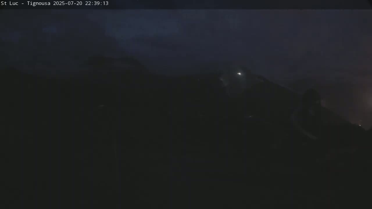 Saint Luc, Tignousa & Swiss Alps View  Live Cam - Anniviers, Sierre, Valais, Switzerland