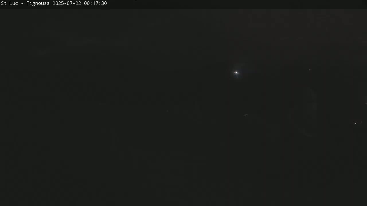 Saint Luc, Tignousa & Swiss Alps View  Live Cam - Anniviers, Sierre, Valais, Switzerland