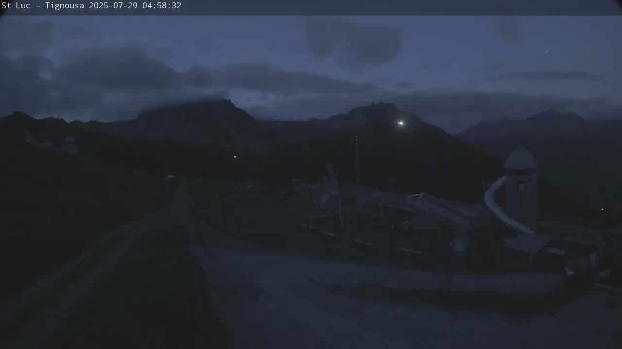 Saint Luc, Tignousa & Swiss Alps View  Live Cam - Anniviers, Sierre, Valais, Switzerland