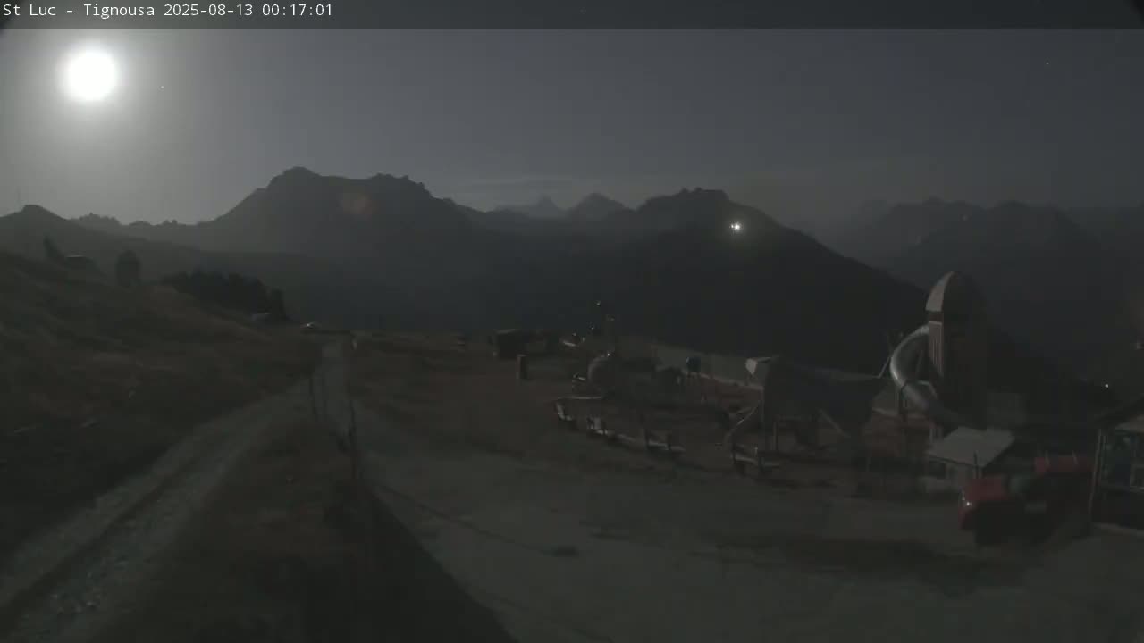 Saint Luc, Tignousa & Swiss Alps View  Live Cam - Anniviers, Sierre, Valais, Switzerland