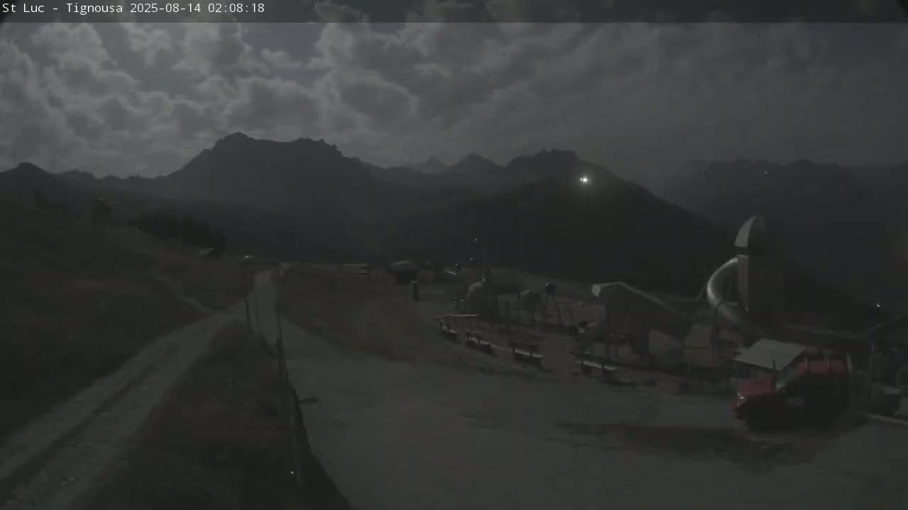 Saint Luc, Tignousa & Swiss Alps View  Live Cam - Anniviers, Sierre, Valais, Switzerland