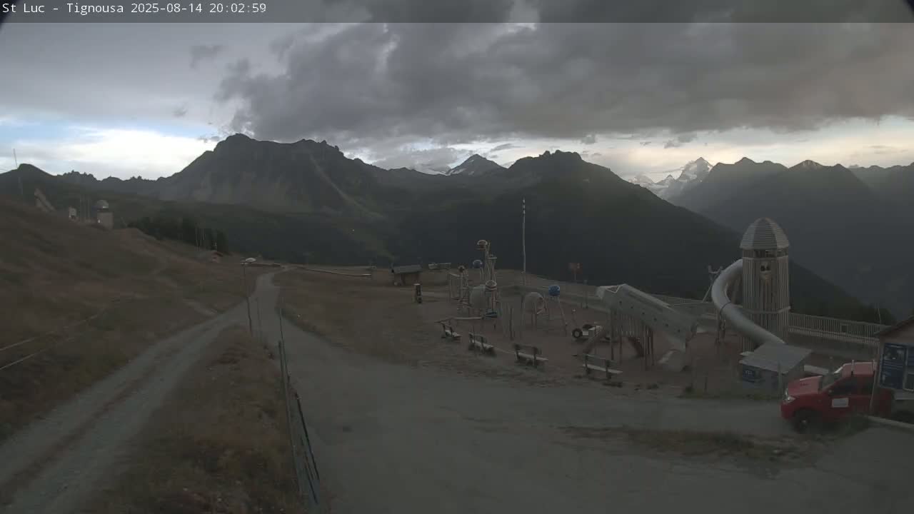 Saint Luc, Tignousa & Swiss Alps View  Live Cam - Anniviers, Sierre, Valais, Switzerland