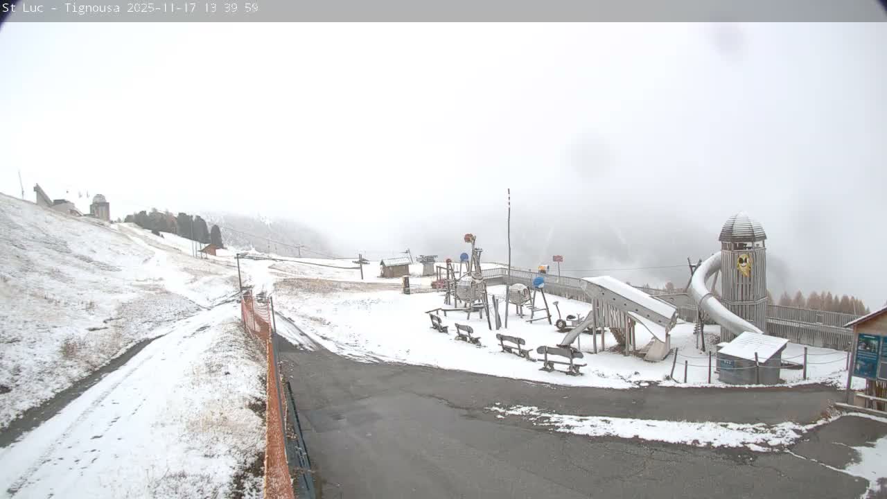 Saint Luc, Tignousa & Swiss Alps View  Live Cam - Anniviers, Sierre, Valais, Switzerland