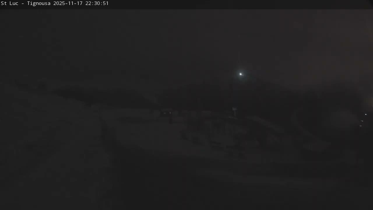 Saint Luc, Tignousa & Swiss Alps View  Live Cam - Anniviers, Sierre, Valais, Switzerland