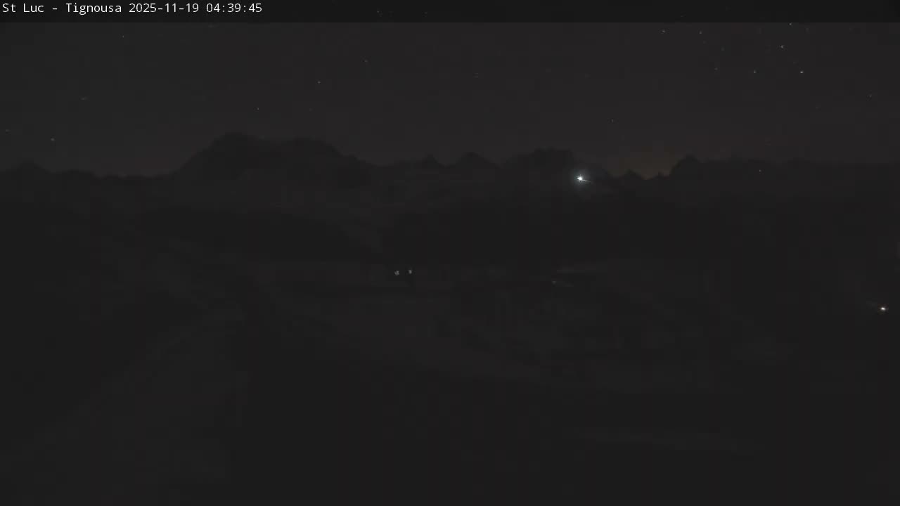 Saint Luc, Tignousa & Swiss Alps View  Live Cam - Anniviers, Sierre, Valais, Switzerland
