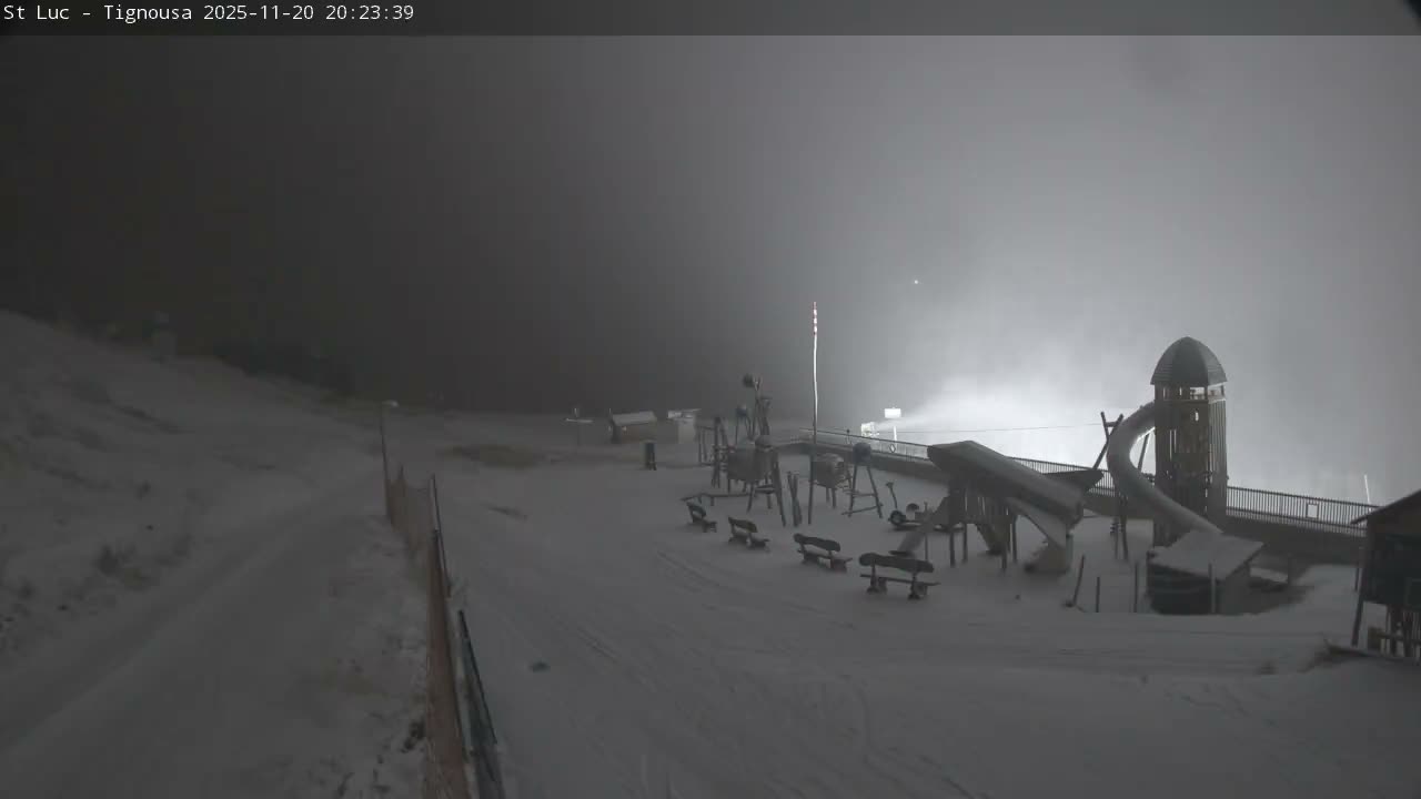 Saint Luc, Tignousa & Swiss Alps View  Live Cam - Anniviers, Sierre, Valais, Switzerland