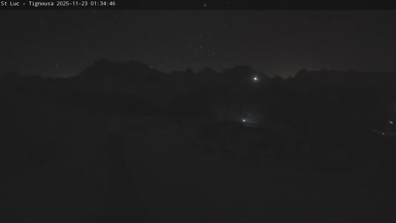 Saint Luc, Tignousa & Swiss Alps View  Live Cam - Anniviers, Sierre, Valais, Switzerland