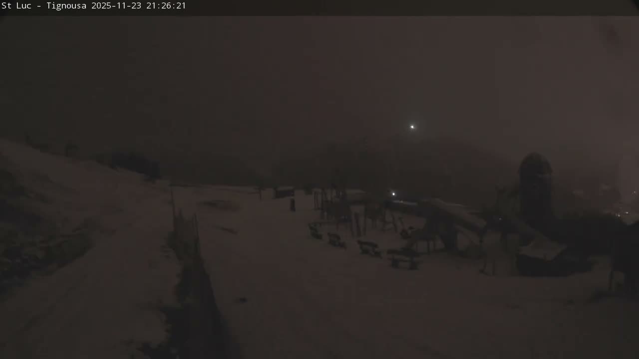 Saint Luc, Tignousa & Swiss Alps View  Live Cam - Anniviers, Sierre, Valais, Switzerland