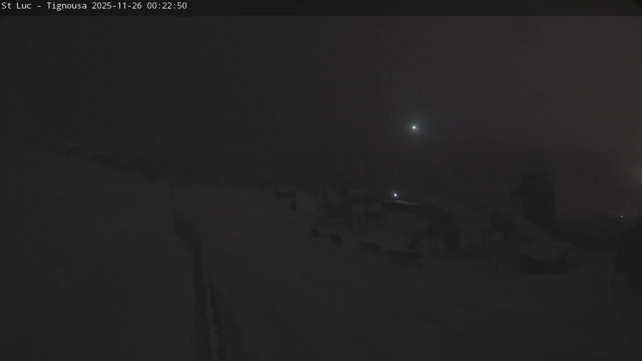 Saint Luc, Tignousa & Swiss Alps View  Live Cam - Anniviers, Sierre, Valais, Switzerland