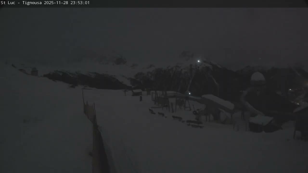 Saint Luc, Tignousa & Swiss Alps View  Live Cam - Anniviers, Sierre, Valais, Switzerland