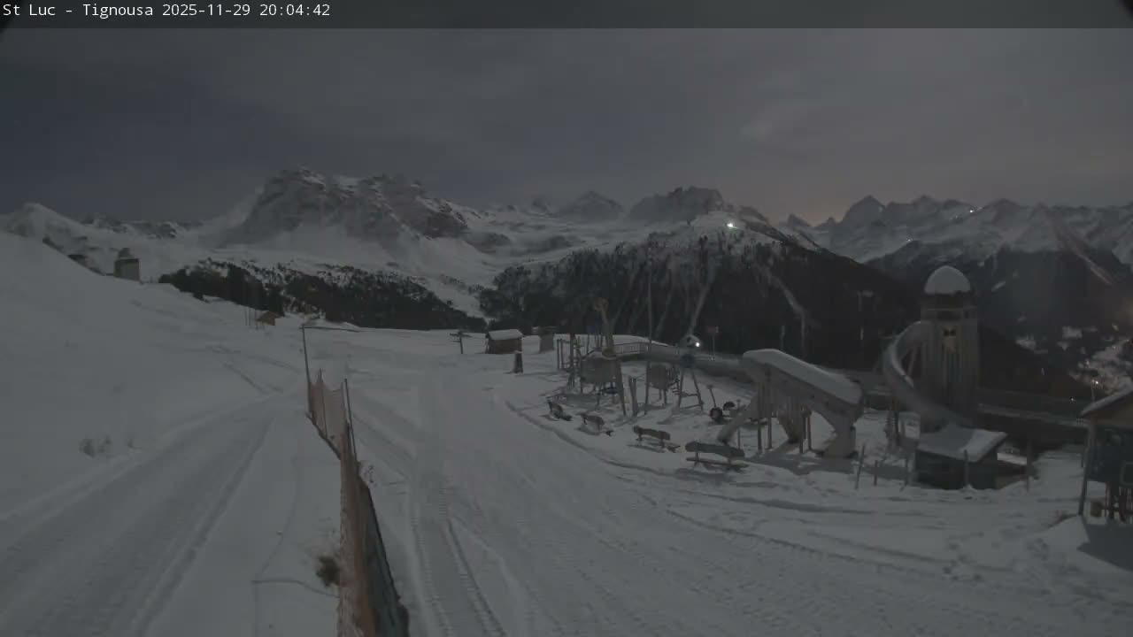 Saint Luc, Tignousa & Swiss Alps View  Live Cam - Anniviers, Sierre, Valais, Switzerland