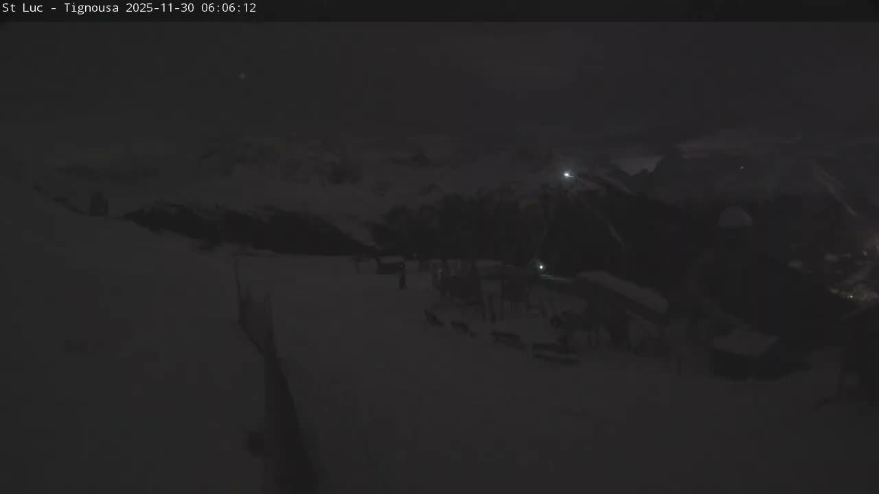 Saint Luc, Tignousa & Swiss Alps View  Live Cam - Anniviers, Sierre, Valais, Switzerland