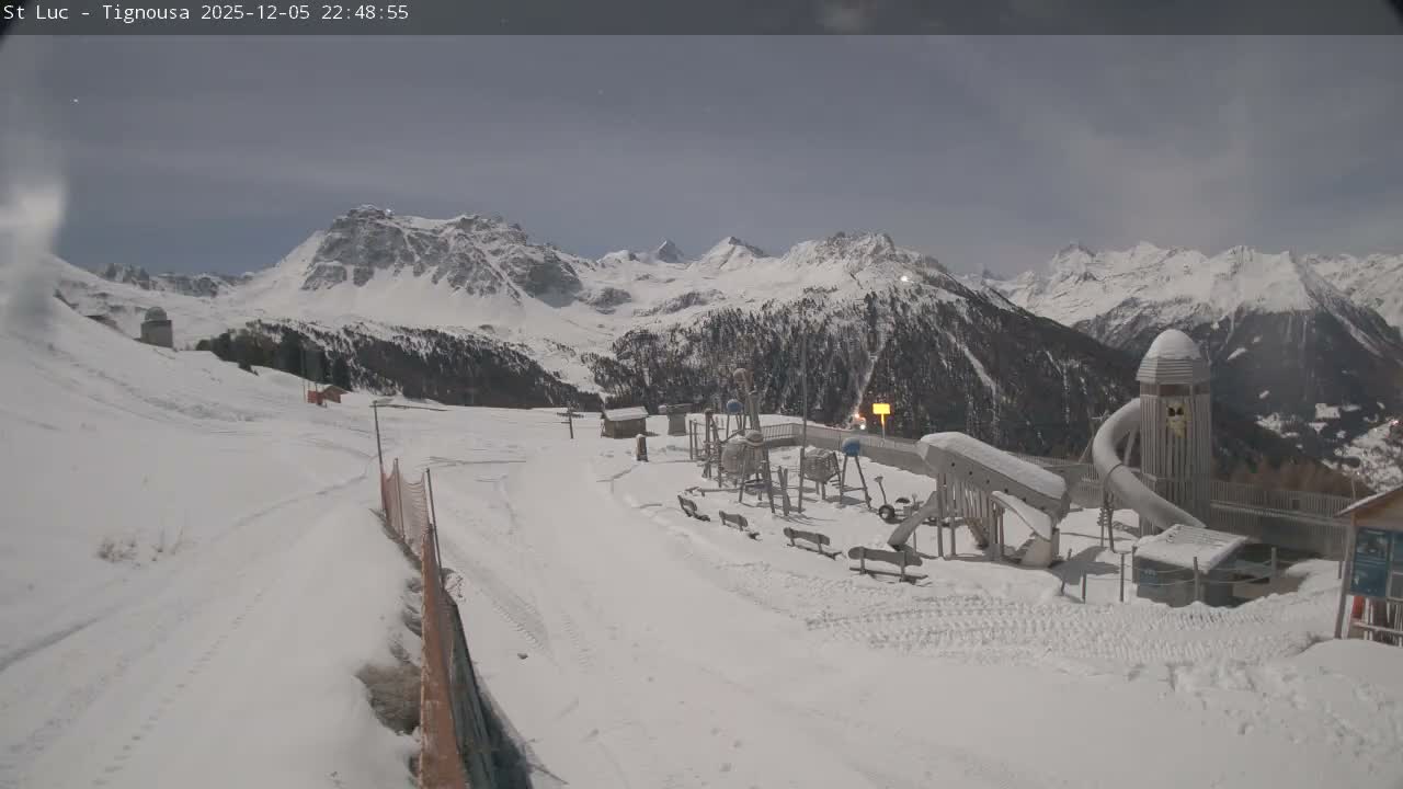 Saint Luc, Tignousa & Swiss Alps View  Live Cam - Anniviers, Sierre, Valais, Switzerland