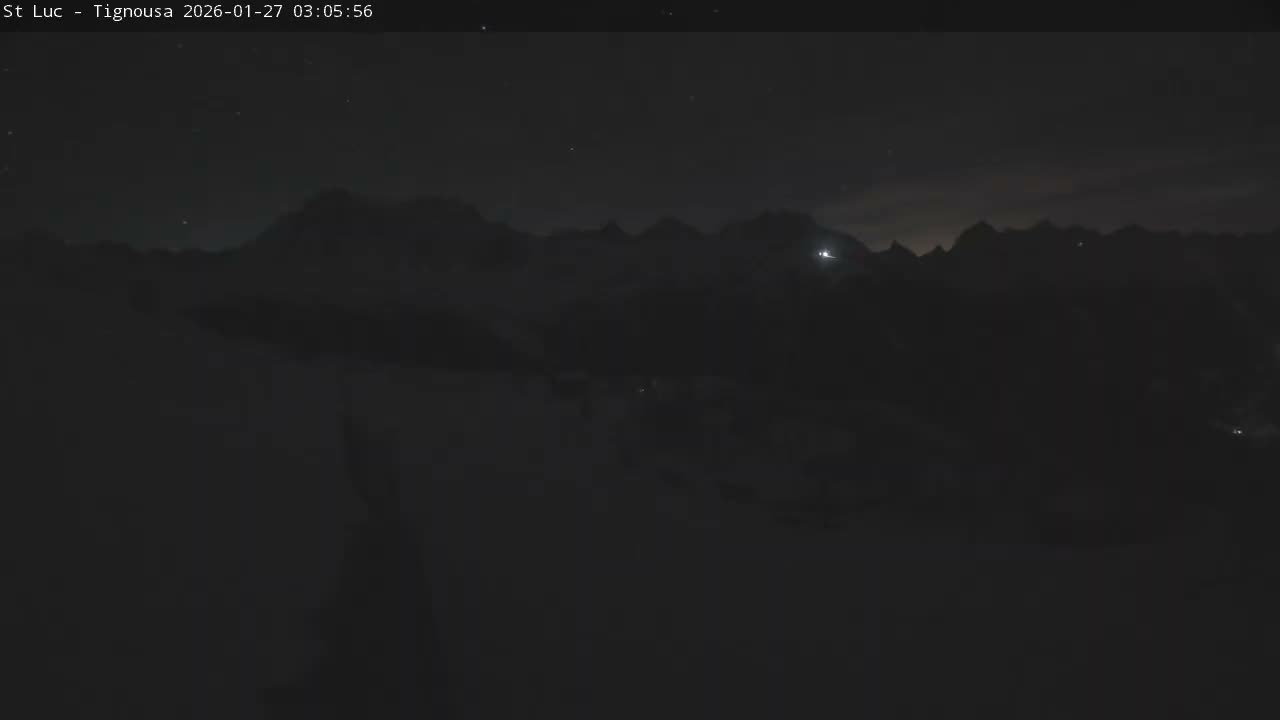 Saint Luc, Tignousa & Swiss Alps View  Live Cam - Anniviers, Sierre, Valais, Switzerland