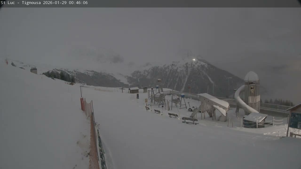 Saint Luc, Tignousa & Swiss Alps View  Live Cam - Anniviers, Sierre, Valais, Switzerland