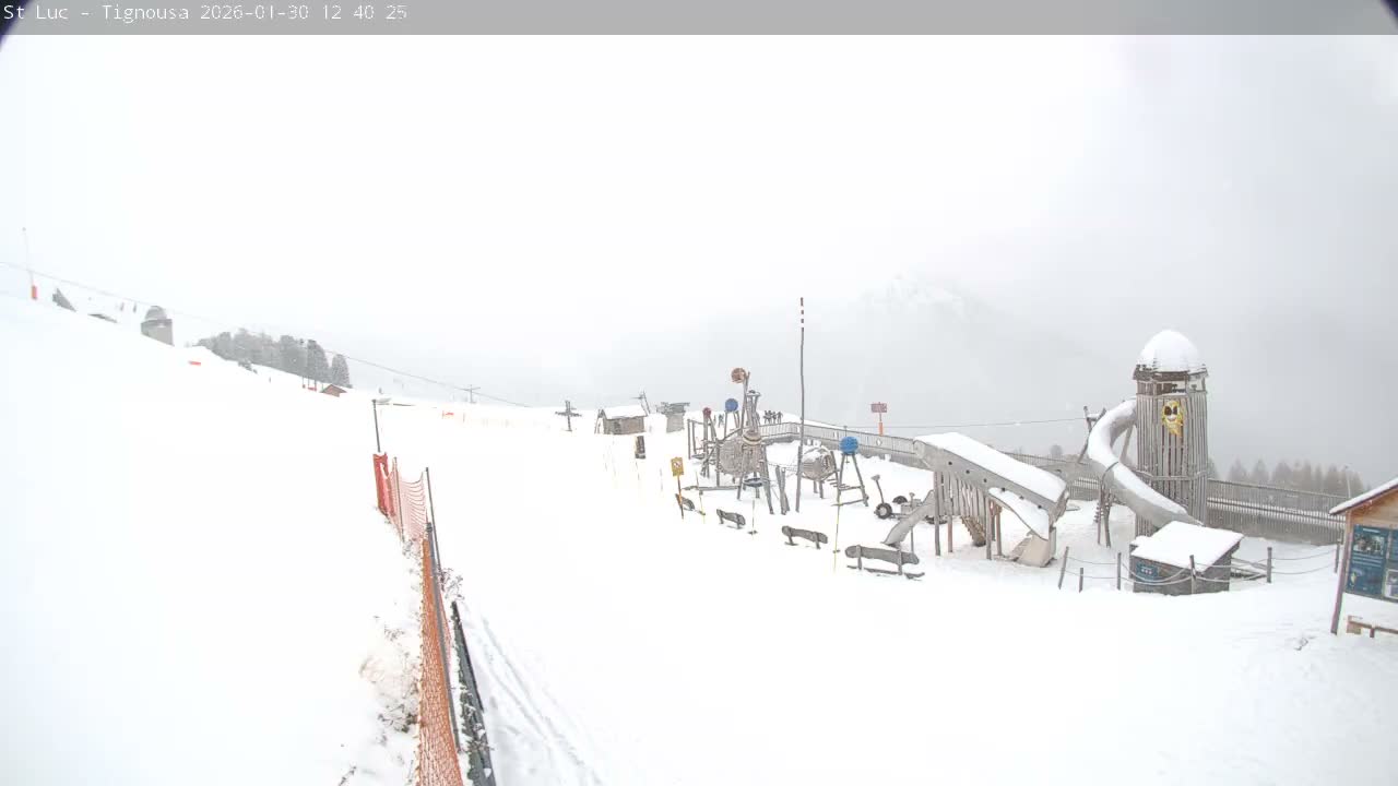 Saint Luc, Tignousa & Swiss Alps View  Live Cam - Anniviers, Sierre, Valais, Switzerland