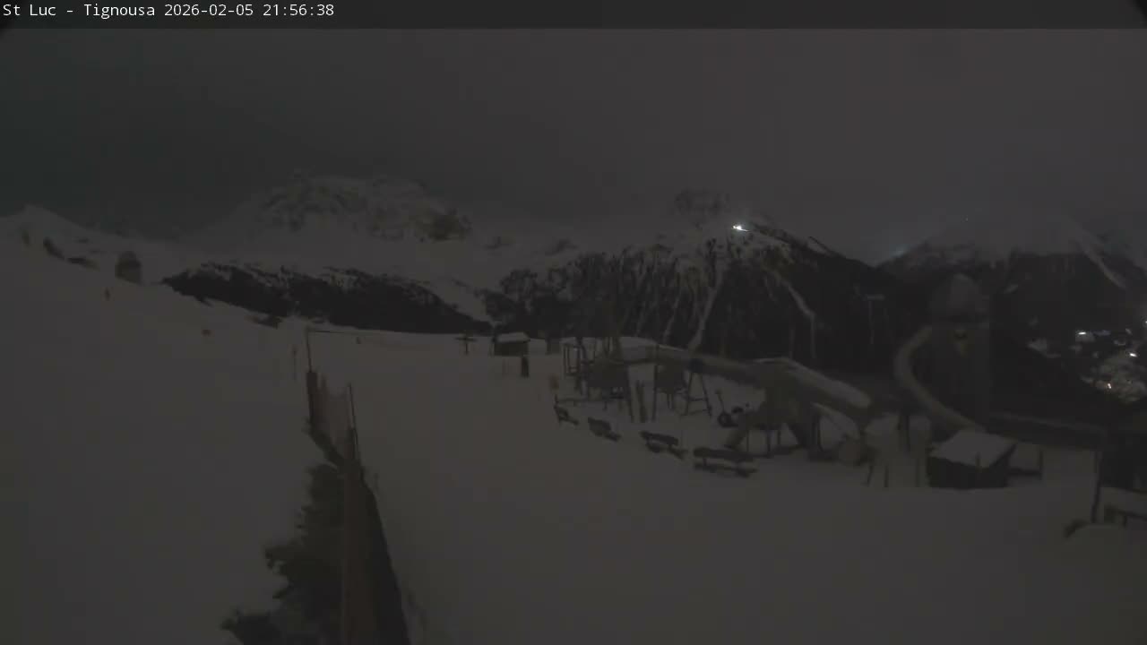 Saint Luc, Tignousa & Swiss Alps View  Live Cam - Anniviers, Sierre, Valais, Switzerland