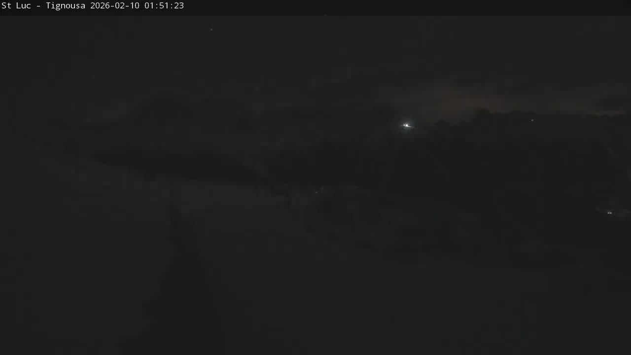 Saint Luc, Tignousa & Swiss Alps View  Live Cam - Anniviers, Sierre, Valais, Switzerland